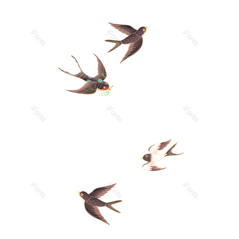 插画图片,春天元素,插画素材PNG,动物免抠素材